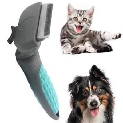 Stainless Steel Double Sided Dog Hair Remover Cat Fur Removal Puppy Brush Comb For Pet Grooming